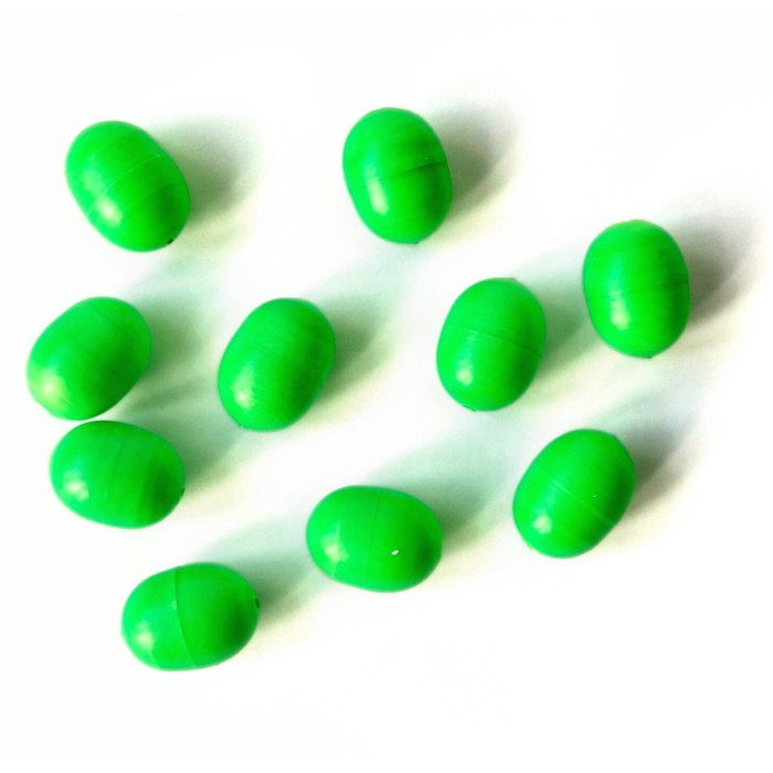Поплавок на пеленгаса, высота 18 мм, малый, цвет зелёный, 10 шт - Фото 1