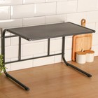 Полка металлическая для микроволновой печи, 56×38×35.5 см, чёрная - Фото 2