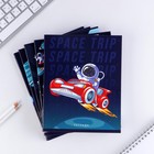 Тетрадь в клетку, 48 л., А5, на скрепке, блок №1 «Космос» МИКС - Фото 3