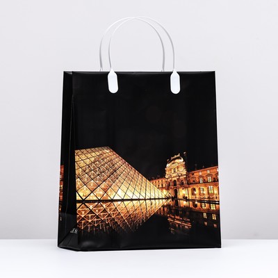 Пакет "Вечерний Лувр", мягкий пластик, 26 x 23 см, 110 мкм