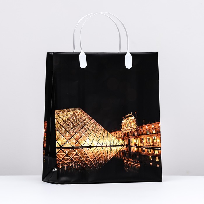 Пакет "Вечерний Лувр", мягкий пластик, 26 x 23 см, 110 мкм - Фото 1