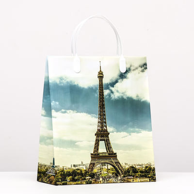 Пакет "Полдень в Париже", мягкий пластик, 26 x 23 см, 110 мкм