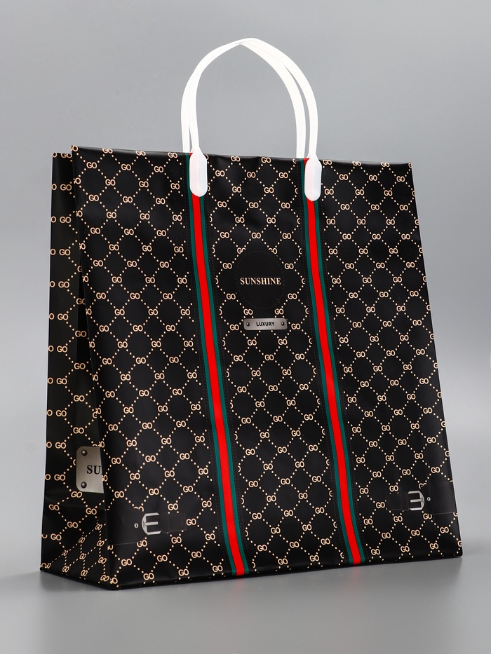 Пакет «Гуччи», мягкий пластик, 30×30 см, 120 мкм - Фото 1