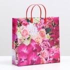 Пакет «Любимые цветы», мягкий пластик, 30×30 см, 100 мкм - Фото 1