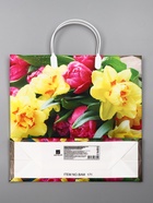 Пакет «Букет для мамы», мягкий пластик, 30×30 см, 120 мкм - Фото 2