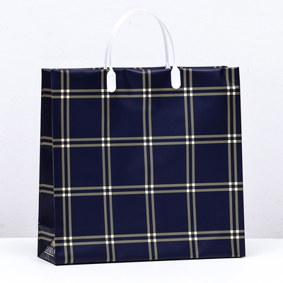 Пакет «Синяя клетка», мягкий пластик, 29×30 см, 100 мкм