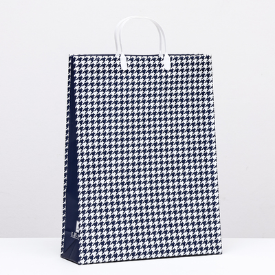 Пакет «Синяя клетка», мягкий пластик, 41×32 см, 120 мкм