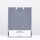 Пакет «Синяя клетка», мягкий пластик, 41×32 см, 120 мкм - Фото 2