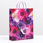 Пакет «Экзотические цветы», мягкий пластик, 42×32 см, 120 мкм - Фото 1