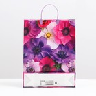 Пакет «Экзотические цветы», мягкий пластик, 42×32 см, 120 мкм - Фото 2