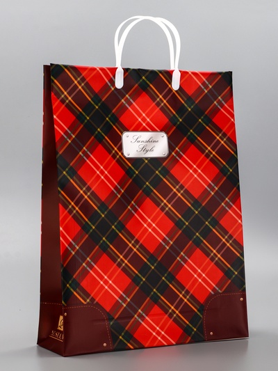 Пакет «Шотландия», мягкий пластик, 40×32 см, 120 мкм