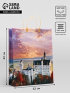 Пакет "Замок в Баварии", мягкий пластик, 42 x 32 см, 130 мкм - Фото 1