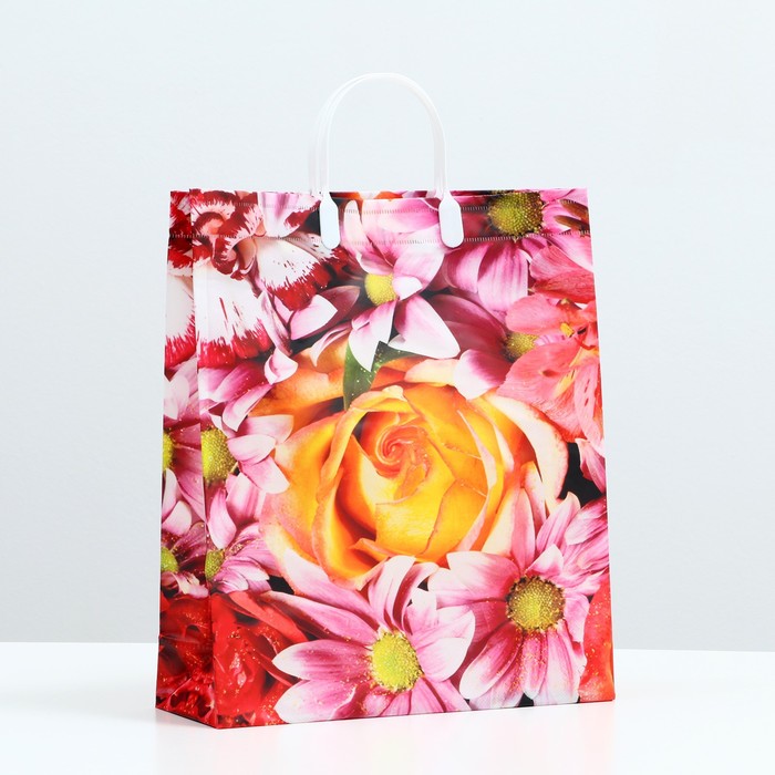 Пакет «Цветочная фантазия», мягкий пластик, 37×32 см, 120 мкм - Фото 1