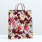 Пакет «Бордо», мягкий пластик, 37×32 см, 120 мкм - Фото 1