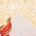 Скатерть новогодняя Доляна "Ёлочные игрушки" 145*300 см, 100% п/э - фото 25444737