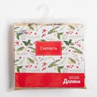 Скатерть новогодняя Доляна "Ёлочные игрушки" 145*300 см, 100% п/э - фото 25444738