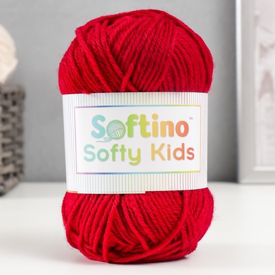 Пряжа 100% акрил "Softy Kids" 90м ±5м 50 гр цвет 33 бордо 5443669