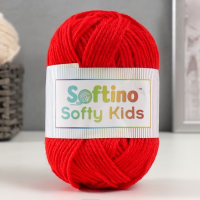 Пряжа 100% акрил "Softy Kids" 90м ±5м 50 гр цвет 34 гранат 5443668