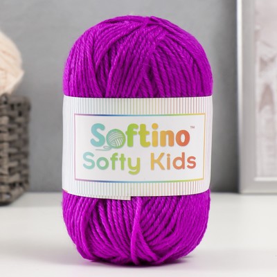 Пряжа 100% акрил Softy Kids 90 м ±5 м 50 г, 51 ежевика