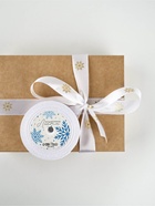 Лента атласная с тиснением «Снежинки», 25 мм, 23±1 м, белая - Фото 2