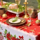 Скатерть новогодняя Доляна "Уютный праздник" 145*260 см, 100% п/э - Фото 4