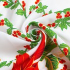 Скатерть новогодняя Доляна "Праздничный узор" 145*260 см, 100% п/э - Фото 7