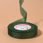 Лента парчовая, 20 мм, 23±1 м, зелёная №032 - Фото 1