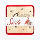 Набор кухонный Доляна From Santa: подставка, прихватка - Фото 7