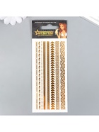 Переводные тату на тело «Браслеты. Золотые», 5.6?15 см (комплект 2 шт) - фото 23266481 Переводные тату на тело «Браслеты. Золотые», 5.6?15 см (комплект 2 шт) - фото 23266481