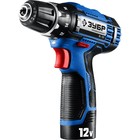 Дрель-шуруповерт ЗУБР 12 В+LED фонарь DL-121-22F, 2×2 Ач, 1350 об/мин, 40 Нм, в кейсе - Фото 3