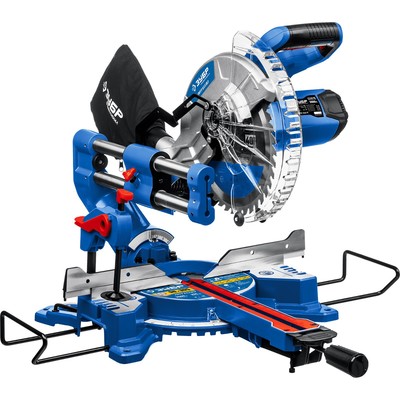 Пила торцовочная ЗУБР ППТ-255-П с протяжкой, 220 В, 1800 Вт, d=255×30 мм, 90°/45°=90/40 мм