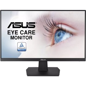 Монитор Asus VA247HE, 23.8", VA, 1920x1080, 75Гц, 5мс, D-Sub, HDMI, DVI, чёрный