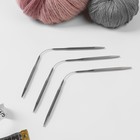 Спицы для вязания, чулочные, гибкие, d = 4,5 мм, 21 см, 3 шт - Фото 2