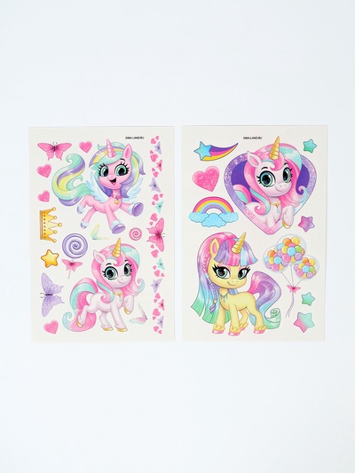 Детские тату, 2 листа в наборе