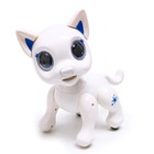 Робот собака «Питомец» IQ BOT, на пульте управления, интерактивный: звук, свет, на батарейках, белый - Фото 2