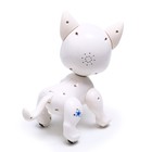 Робот собака «Питомец» IQ BOT, на пульте управления, интерактивный: звук, свет, на батарейках, белый - Фото 4