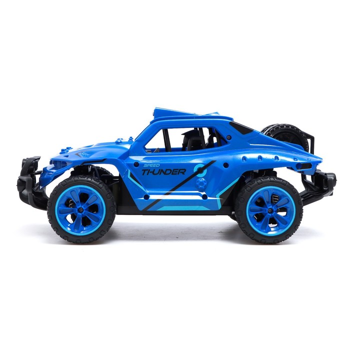 Машина радиоуправляемая «Багги», 1:16, 4WD, 25 км/ч, работает от аккумулятора, цвет синий 55030