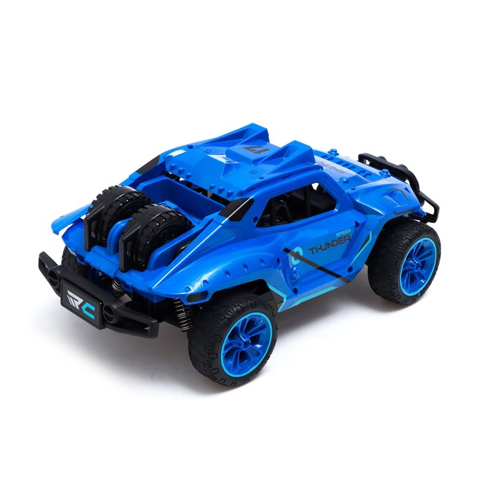 Машина радиоуправляемая «Багги», 1:16, 4WD, 25 км/ч, работает от аккумулятора, цвет синий 55030