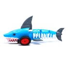 Акула радиоуправляемая «Белая», работает от батареек, цвет синий - фото 21655601