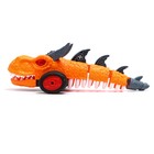 Дракон радиоуправляемый, работает от батареек, цвет оранжевый - фото 24424550