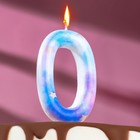 Свеча в торт на шпажке "Звездопад", цифра 0, 9 см, ГИГАНТ - фото 1443213