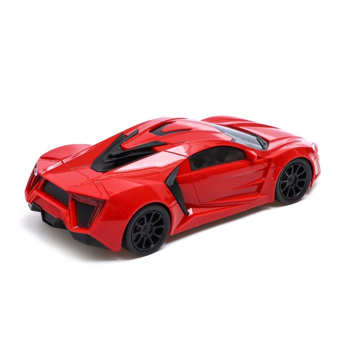 Машина радиоуправляемая «Купе», в комплекте педали и руль, работает от батареек, цвет красный 55039