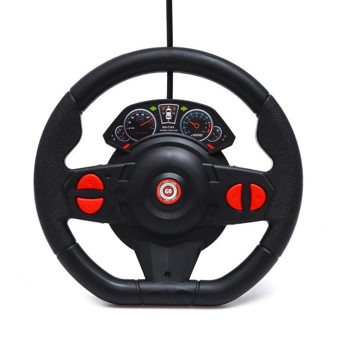 Машина радиоуправляемая «Купе», в комплекте педали и руль, работает от батареек, цвет красный 55039