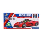 Машина «Полиция», свет и звук, работает от батареек, цвет красный - фото 26897917