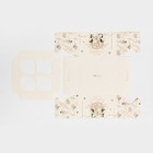Коробка для капкейка «Бело-золотой », 16 х 16 х 10 см, Новый год - Фото 7