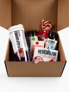 Подарочный набор гифтбокс «Аптечка»: чай, драже, шоколад, термостакан, леденец - Фото 4