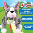 Интерактивная мягкая игрушка, собачка на поводке «Французский бульдог» - Фото 6