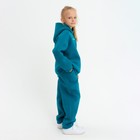 Костюм детский (худи, брюки) MINAKU: Basic Line KIDS, oversize, цвет изумруд, рост 134 - Фото 4
