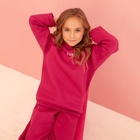 Костюм детский (худи, брюки) MINAKU: Basic Line KIDS, oversize, фуксия, рост 146 см 7810255 - фото 9823501