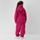 Костюм детский (худи, брюки) MINAKU: Basic Line KIDS, oversize, фуксия, рост 146 см 7810255 - фото 12513515